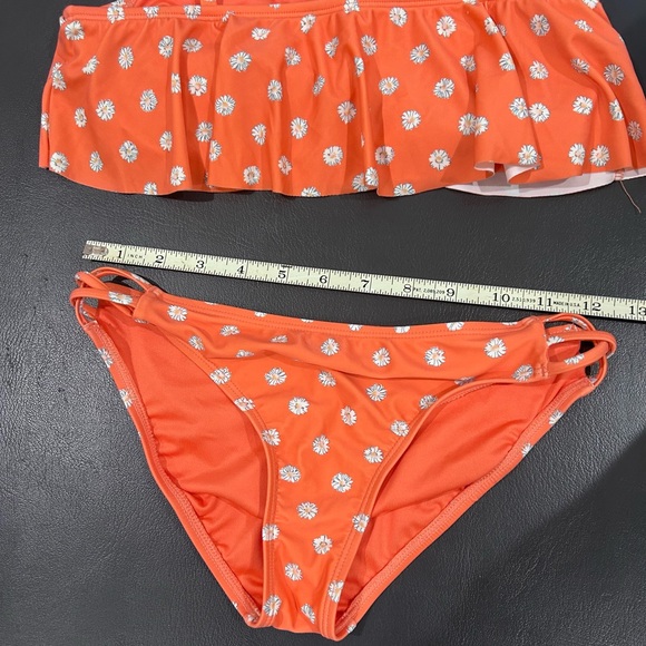 O'neill Kids' Aster Daisy Ruffle Two-piece Swimsuit In Desert... - Picture 6 of 8